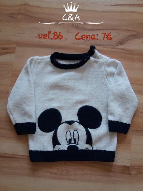 Sveter mickey, c&a,86