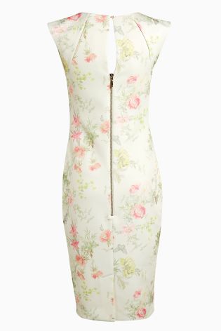 Bledožlté kvietkované šaty, next,40 / l