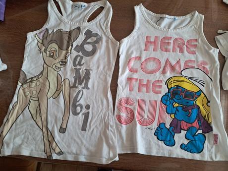 Biele šaty a tričká, 122–134