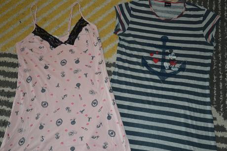 Ružová nočná košela, f&f,s