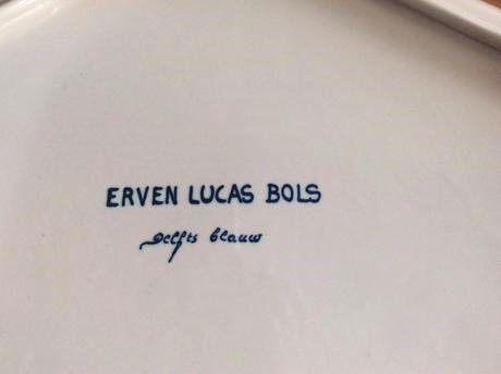 Starožitný holandský modro-biely set lucas bols, 