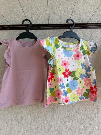 Dievčenské trička h&m 2ks, h&m,98