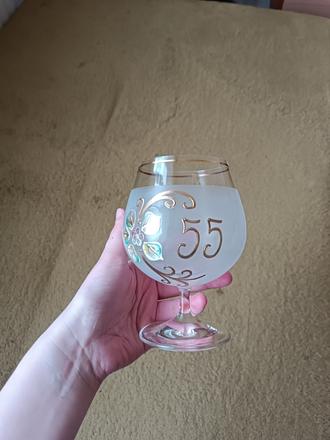 Výročný pohár 55 - darček - spomienkový pohár, 