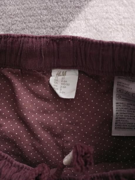 Nohavice, h&m,98