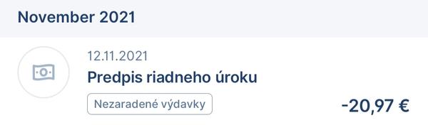 Predpis riadneho úroku