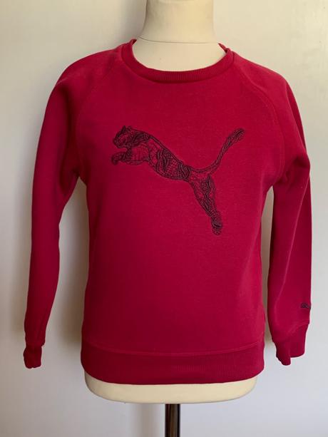 Puma tmavoružová mikina, puma,128