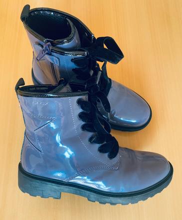 Dievčenské lakované čižmy geox, geox,34