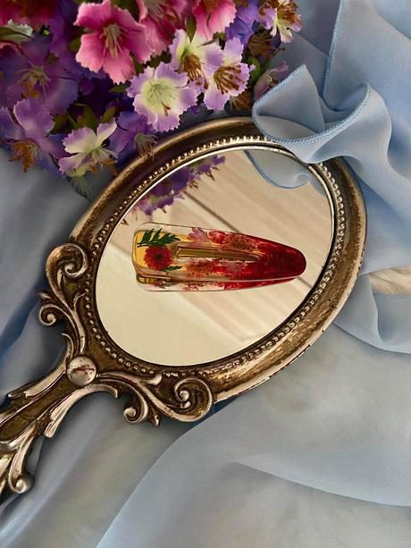 Ručne vyrobené živicové sponky do vlasov, 