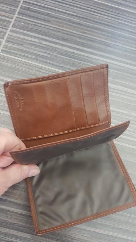 Kožená peňaženka/zakladač púzdro na doklady,