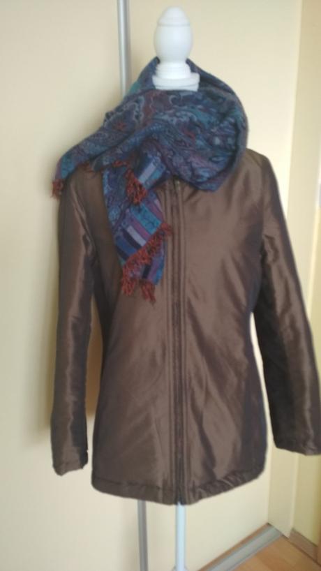 Obojstranná bunda, vetrovka hnedá 40-42, 42