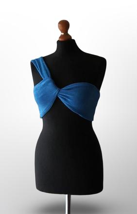 Letný asymetrický bandeau top zn.shein, xs