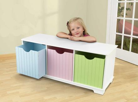 Kidkraft komoda s vysúvacími boxmi pastel, 