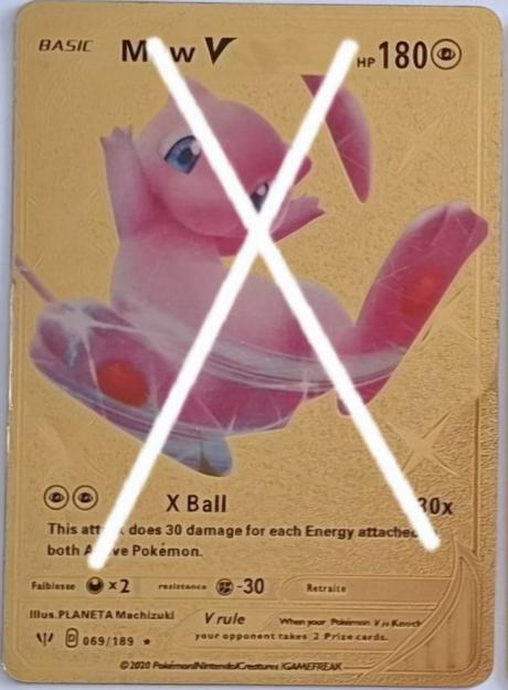 Pokémon karty zlaté plastové (30 ks),