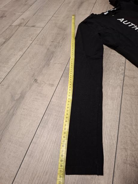 Čierne tričko s dlhým rukávom, fishbone,s