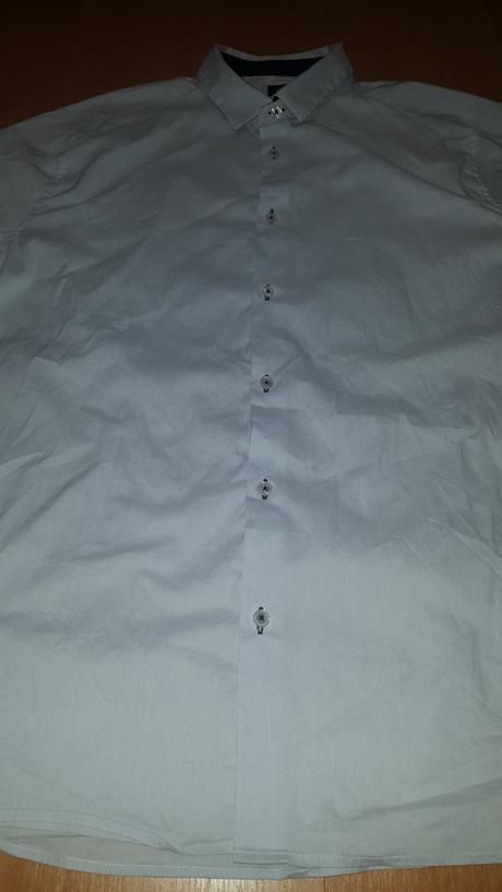 Košeľa s jemným prúžkom, h&m,xl