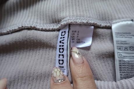 Rebrované legíny h&m divided, h&m,s