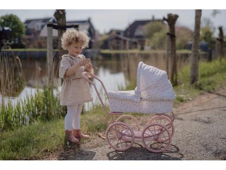 Little dutch kočík pre bábiky soft flowers, 