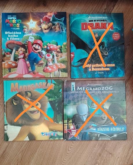 Detské knihy disney, vianočné a iné, 