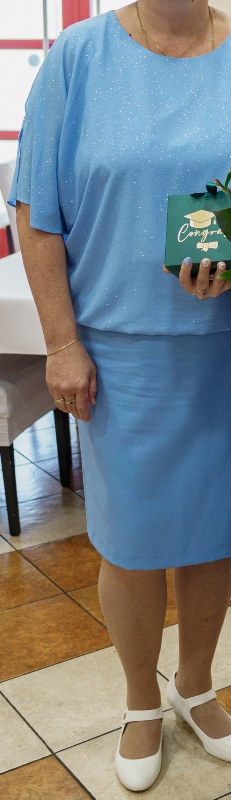 Belasé elegantné šaty, v. xl/xxl, č.46, 46