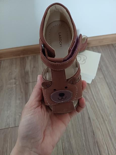 Kožene sandalky, lasocki,24