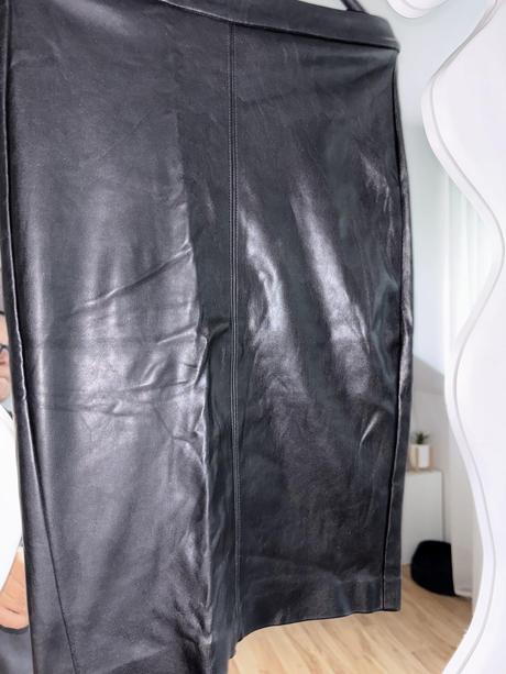 Koženkova midi sukňa, reserved,34