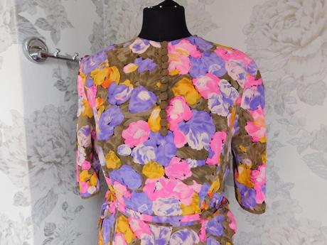 Luxusne vintage hodvabne šaty, 38