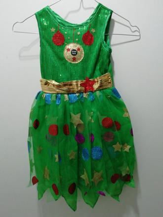 Kostým karneval vianočný stromček svieti 3/4roky,