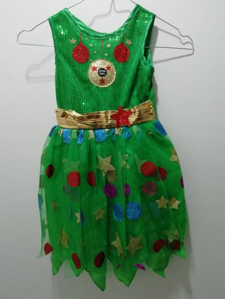 Kostým karneval vianočný stromček svieti 3/4roky, 