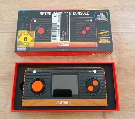 Atari retro handheld console,