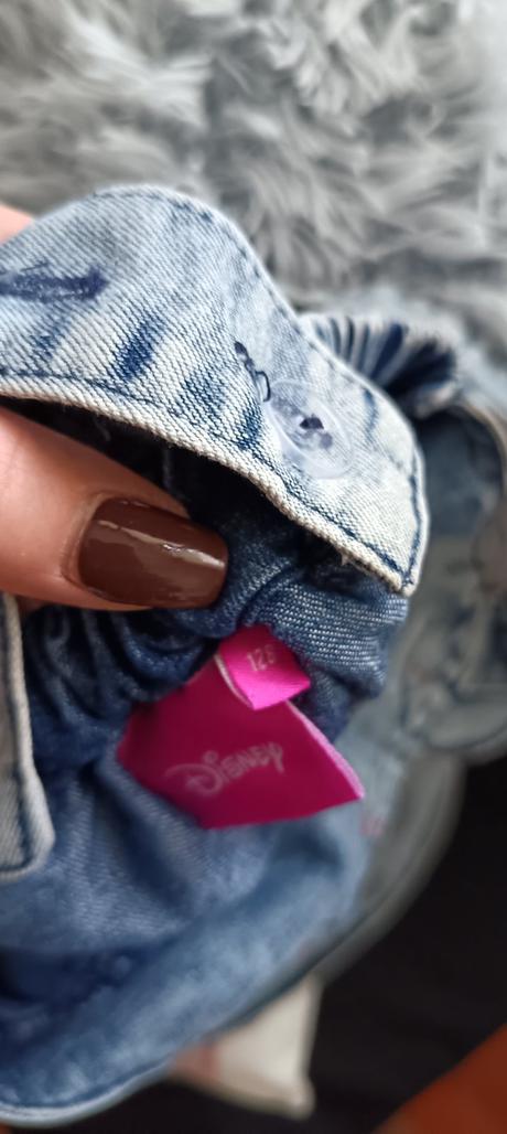 Riflová sukňa na traky minnie, disney,128