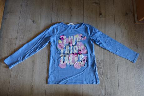 Tričko s kvietkami a motýlikmi, h&m,122