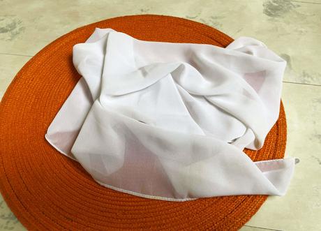 Jemná žoržetová šatka, l