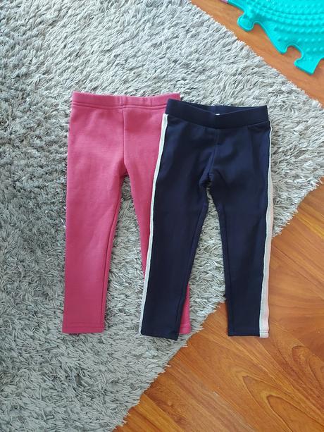 2x zateplené legíny primigi + h&m 98, primigi,98