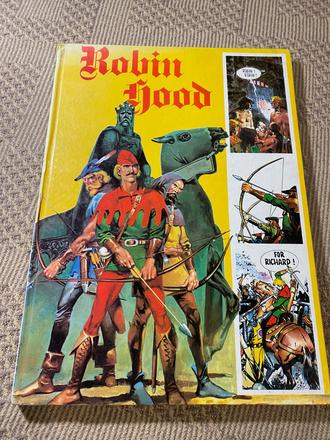 Krásna stará retro kniha komiksov robin hood 1978,