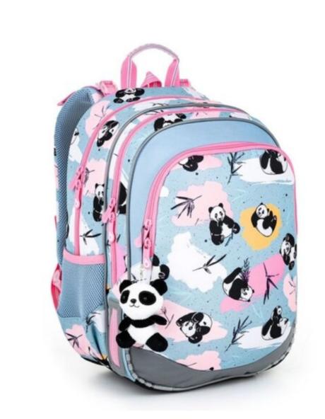 Školská taška topgal panda + peračník zdarma,