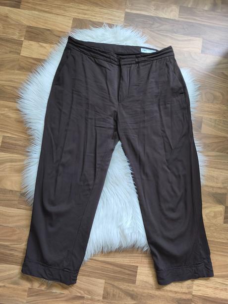 Dámske štýlové hnedé nohavice zara, zara,m