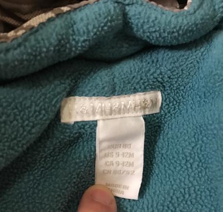 Zimný overal, h&m,80