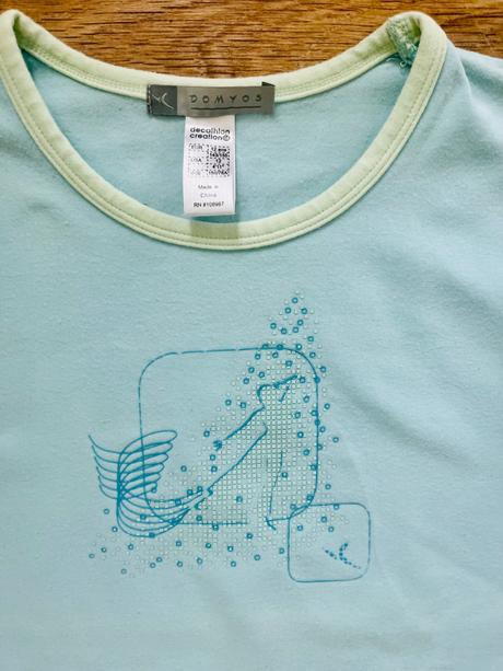 2 x športové tričko, decathlon,140