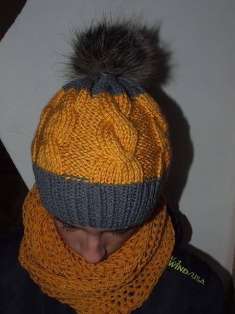 Set na zimu horčicový, 