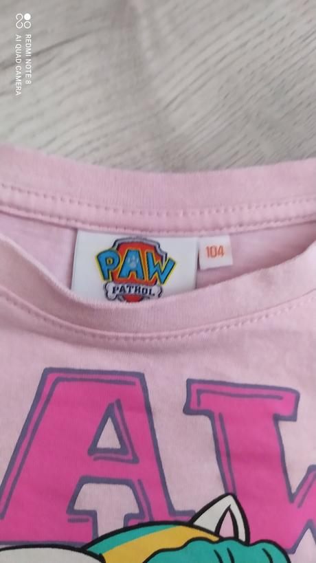 Dievčenské tričko paw patrol v.104, nickelodeon,104