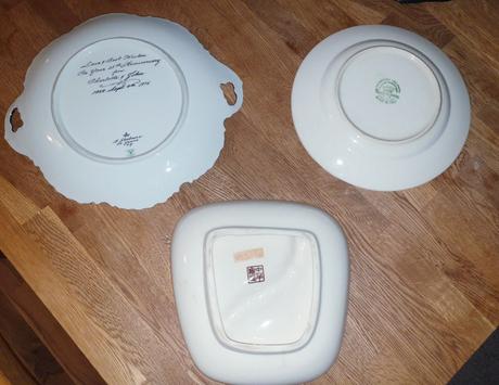 Porcelánové taniere, 