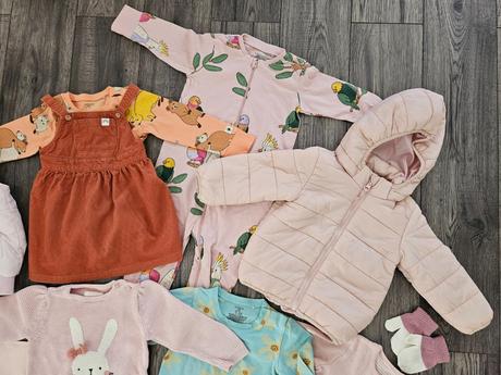 Jesenný balík oblečenia pre dievčatko 80, 68–80