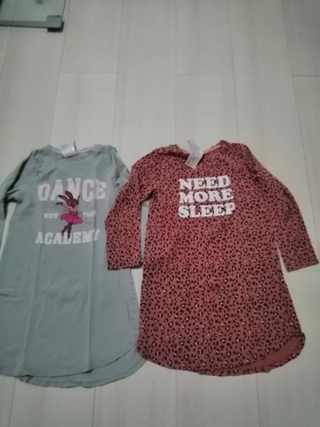 Nočné košieľky pre dievčatka 2 ks vel. 134-140, h&m,134