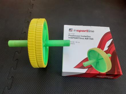 Posilňovacie dvojité koliesko roller na brušné sva, 