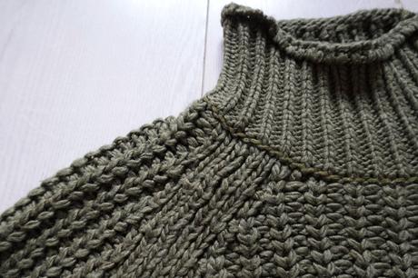 Hrubší mäkký pletený sveter h&m, h&m,xs