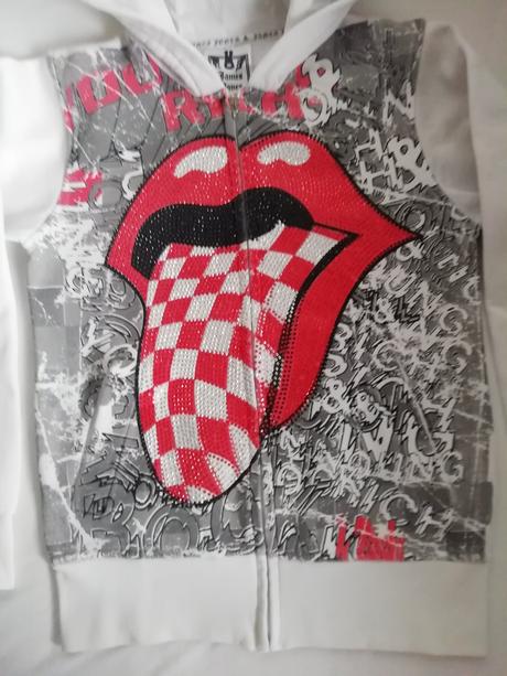 Mikina s logom rolling stones, s