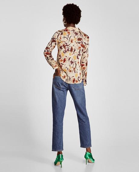 Zara bezova bluzka s kvetmi vel.s a m, zara,m / s