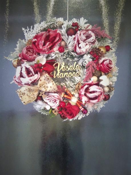 Vianočný červený veniec, 