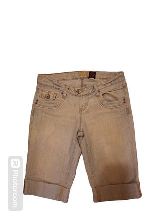 Dámske rifľové trištvrťáky, 42