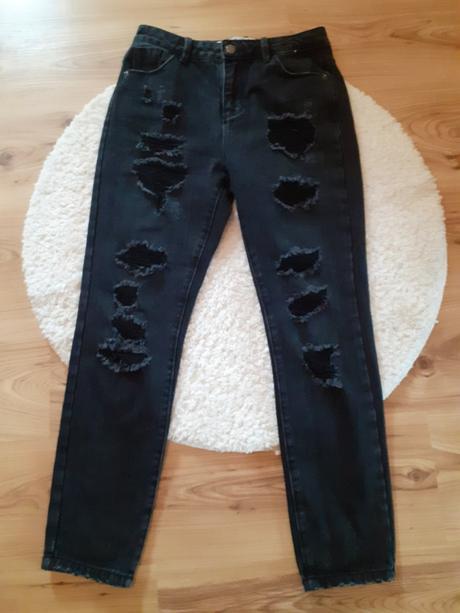 Rifle so zvysenym pasom pas 74cm, denim,36